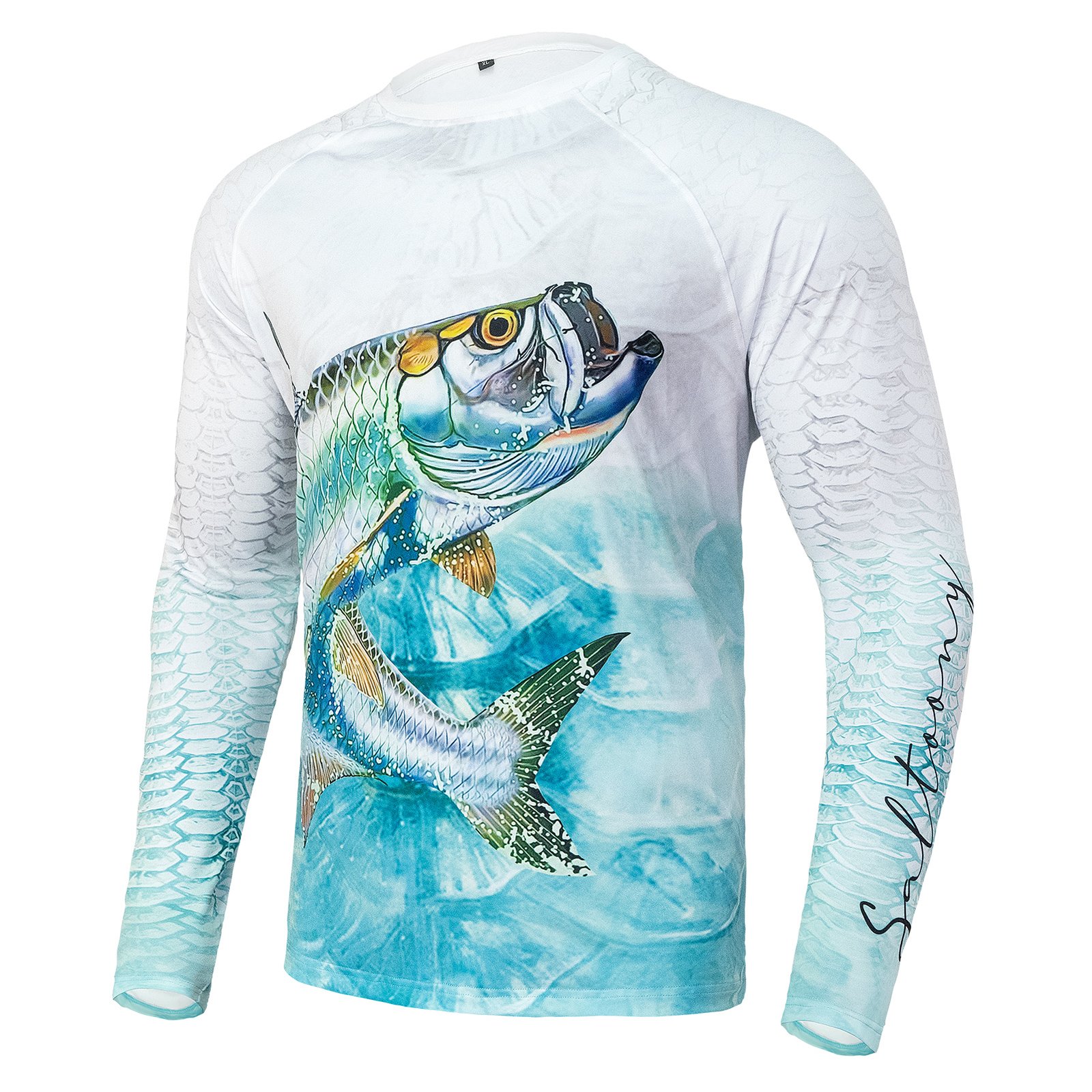 Tarpon Long Sleeve Youth Fishing Shirt Medium,SaltyScales